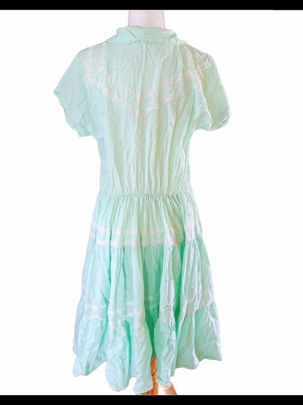 VINTAGE 60S 70S PATIO FIESTA DRESS SZ M L - Picture 11 of 11